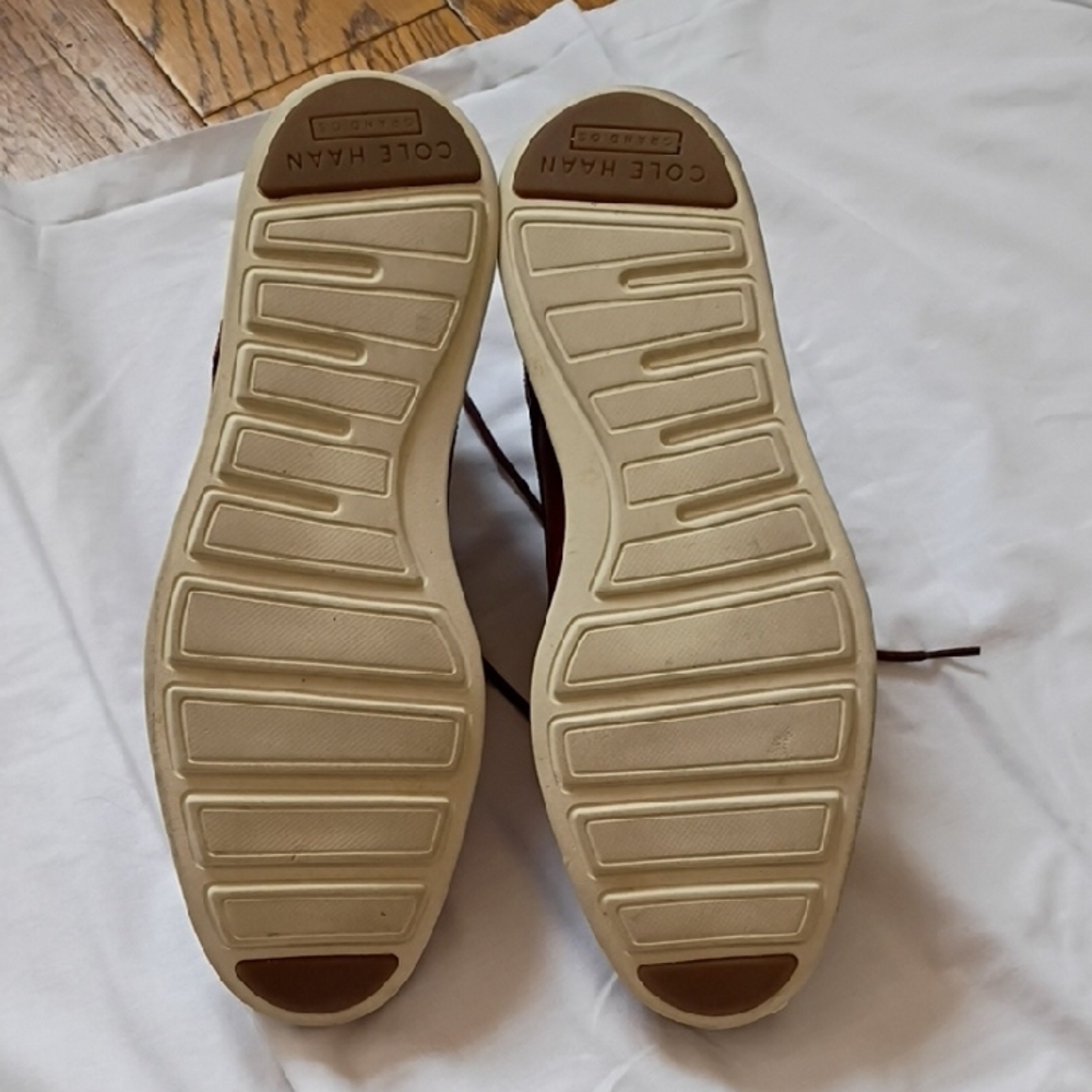 Cole Haan Men's Tan Leather Oxfords - Picture 4 of 6